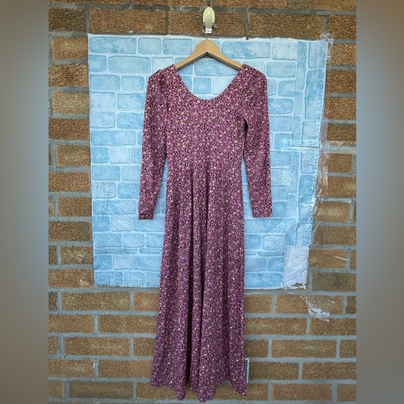 LOVESHACKFANCY Poeta Dress in Cherry Wine dress XS - Picture 11 of 15